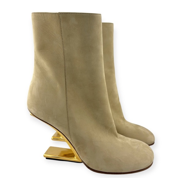 Fendi Nubuck First 95mm Ankle Boots - Picture 1 of 5
